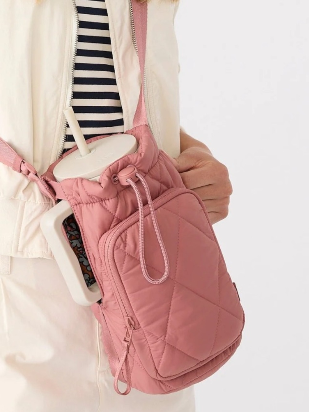 Vera Bradley Withered Rose Featherweight Tumbler Crossbody Bag EUC